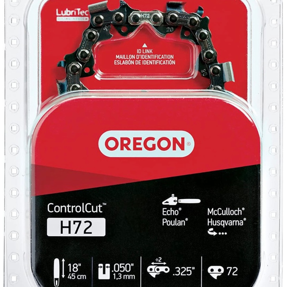 Oregon H72 18-Inch Pro-Guard Chain Saw Chain Fits
Craftsman, Echo, Homelite…….